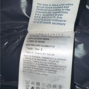 Moncler Shiny Black Puffer Jacket